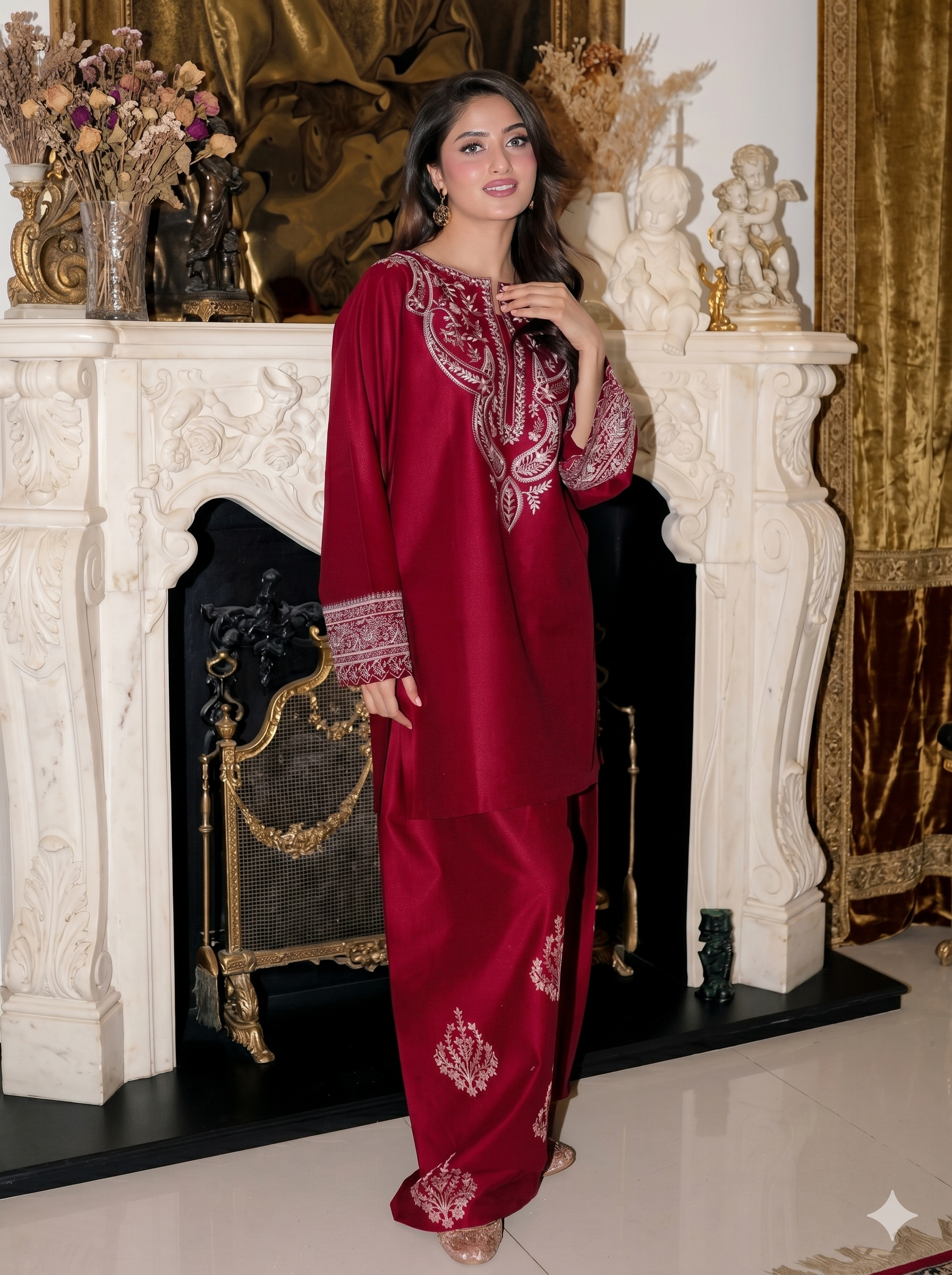 Laam Lawn Embroidered 2 Piece | LM213