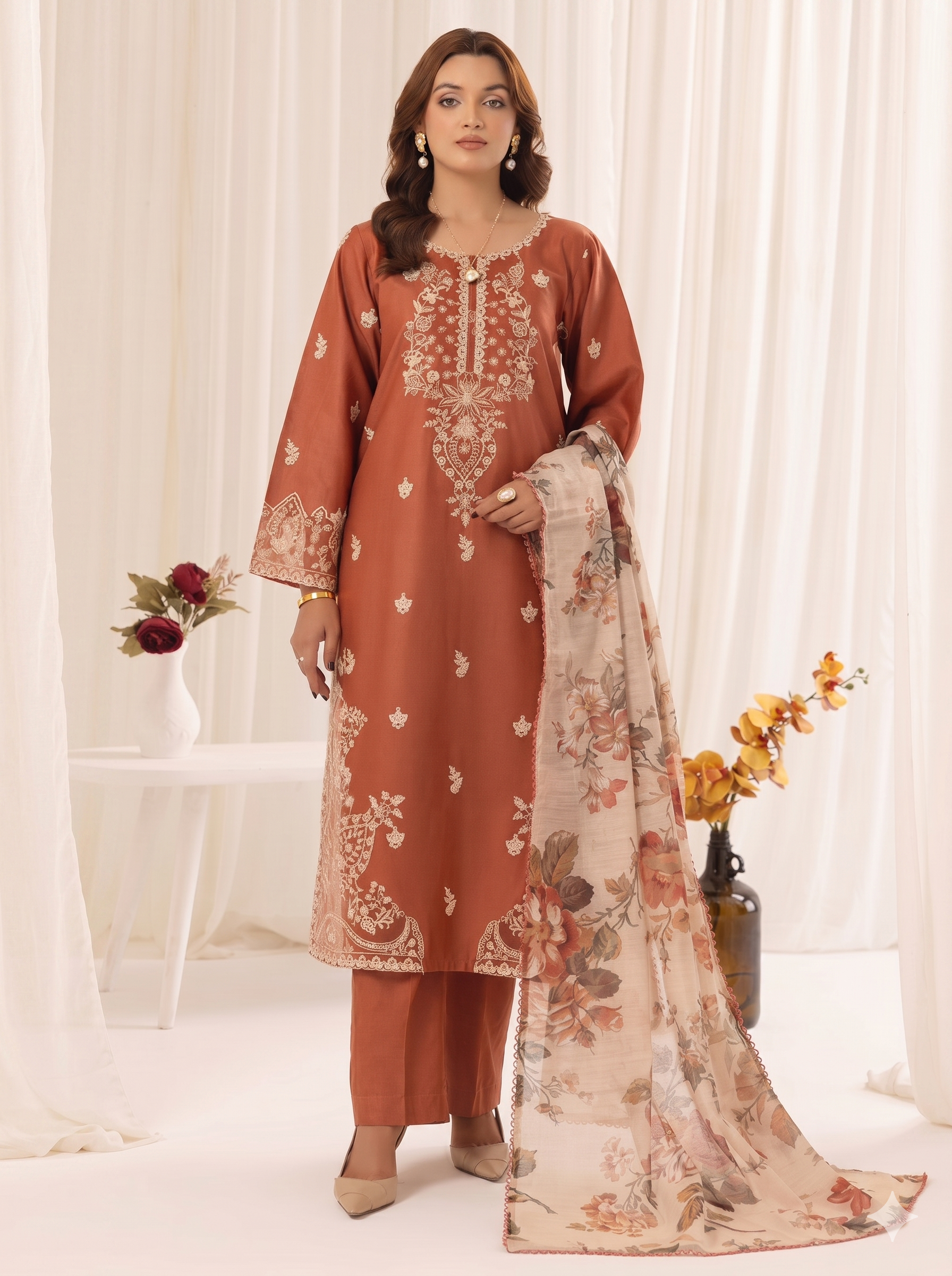 Mohagni Lawn Embroidered 3 Piece | MI112