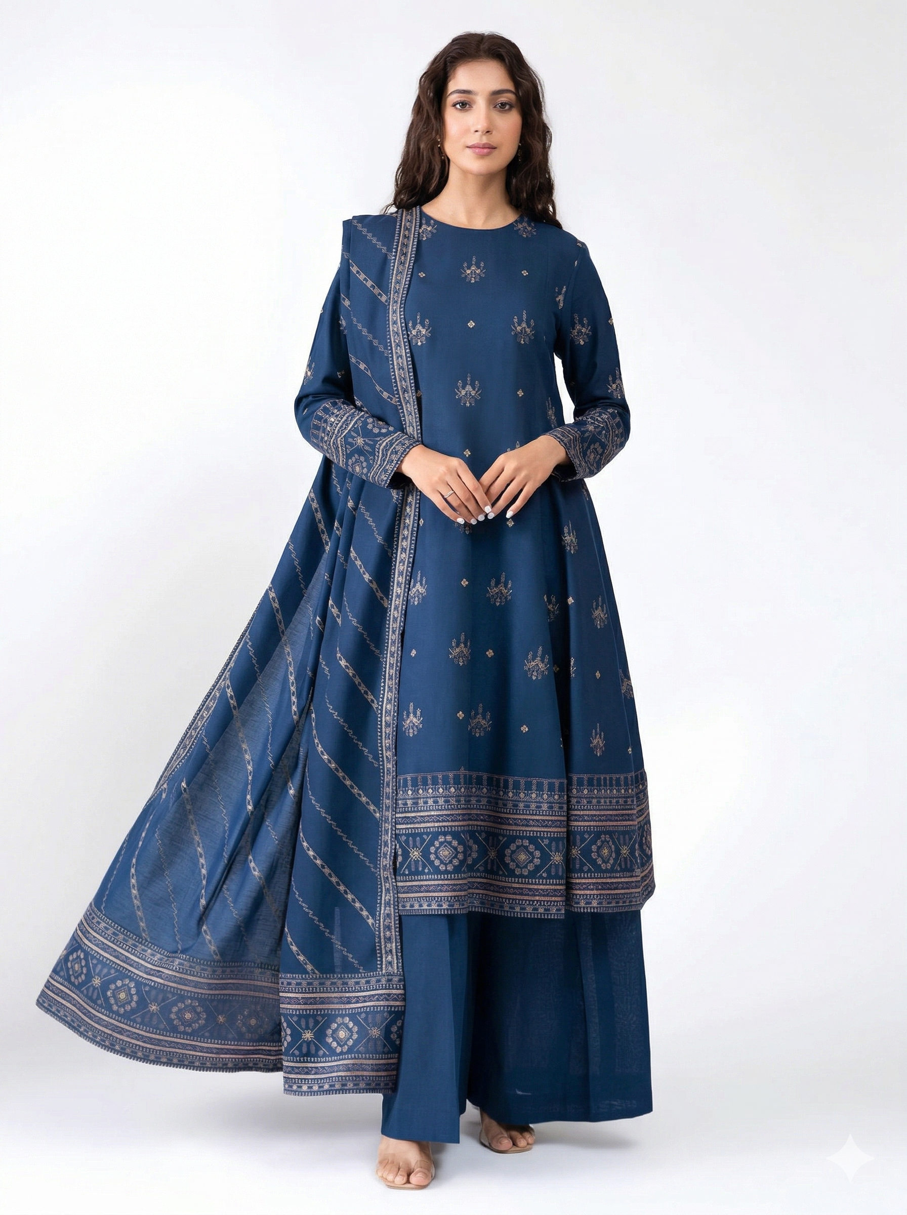 Kayseria Lawn Embroidered 3 Piece | KY100