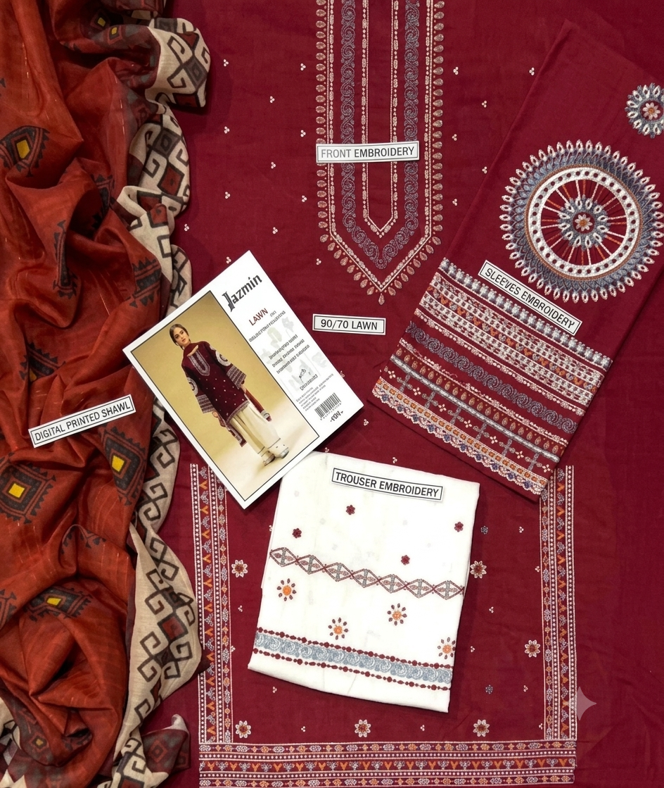 Urge Lawn Embroidered 3 Piece | UG232