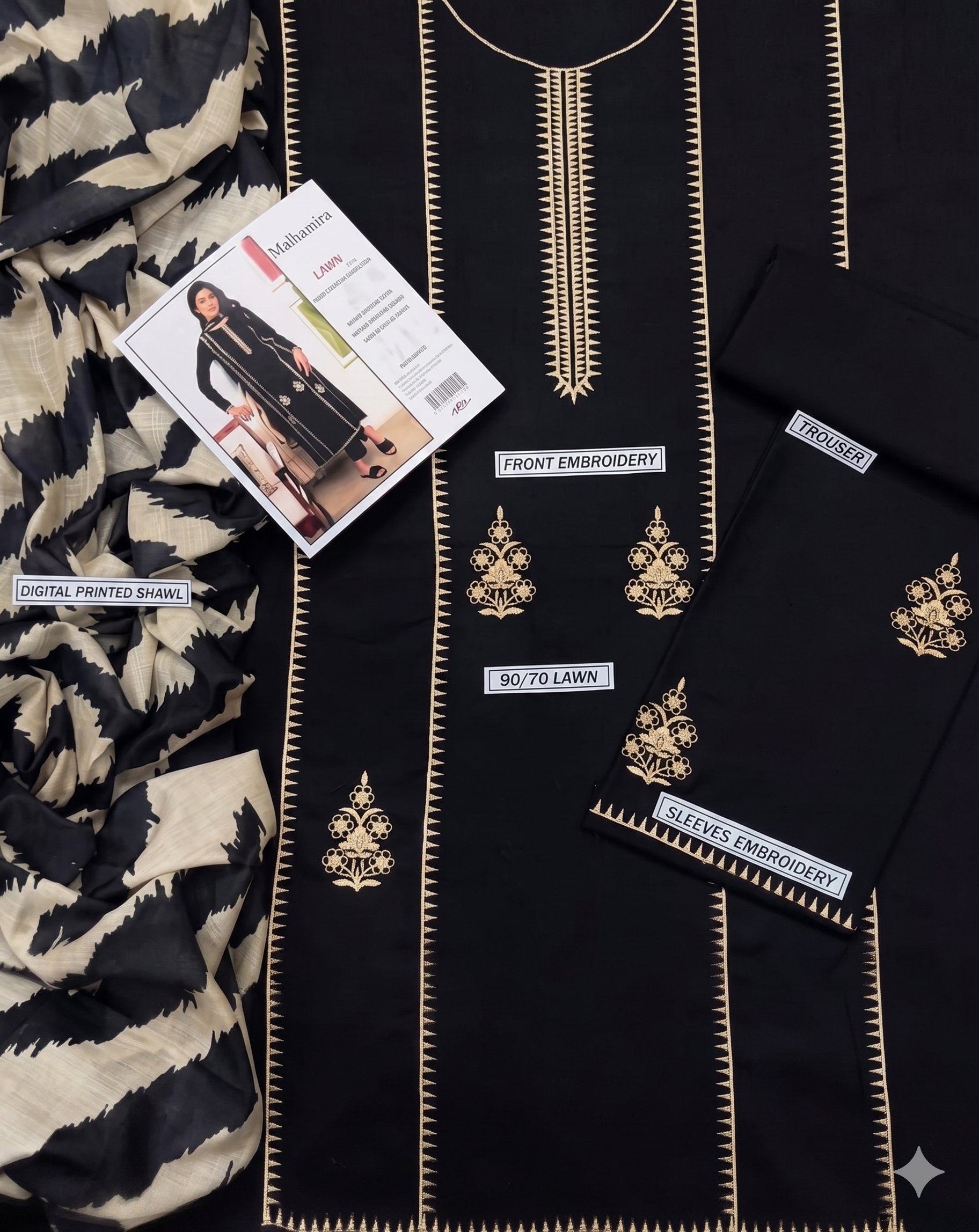 Urge Lawn Embroidered 3 Piece | UG121