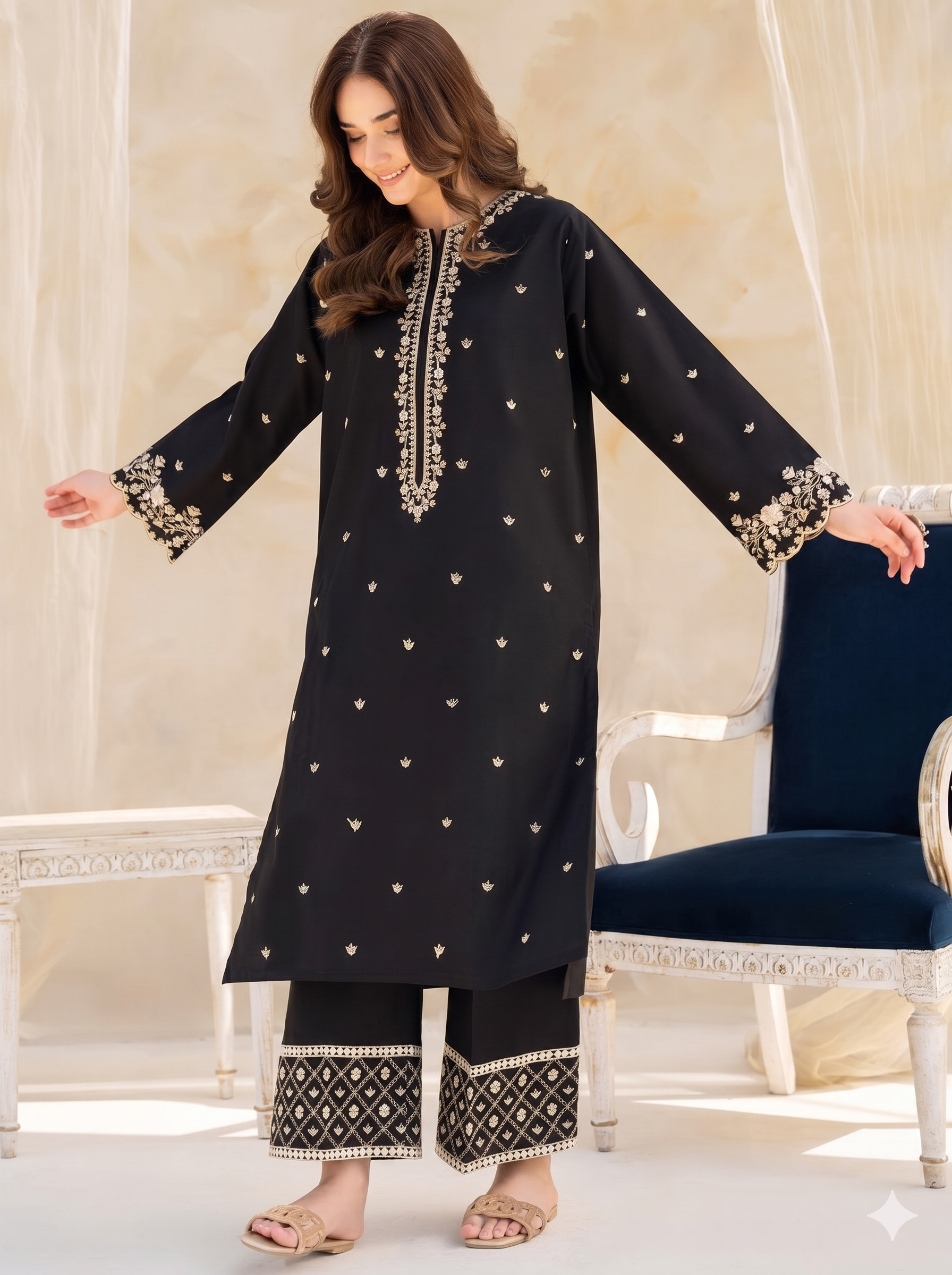 Batik Lawn Embroidered 2 Piece | BK210