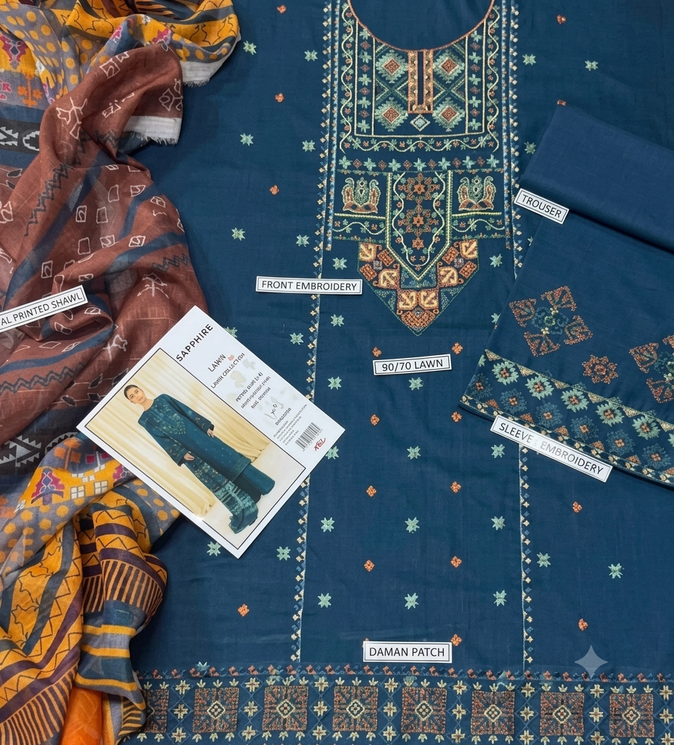 Urge Lawn Embroidered 3 Piece | UG224