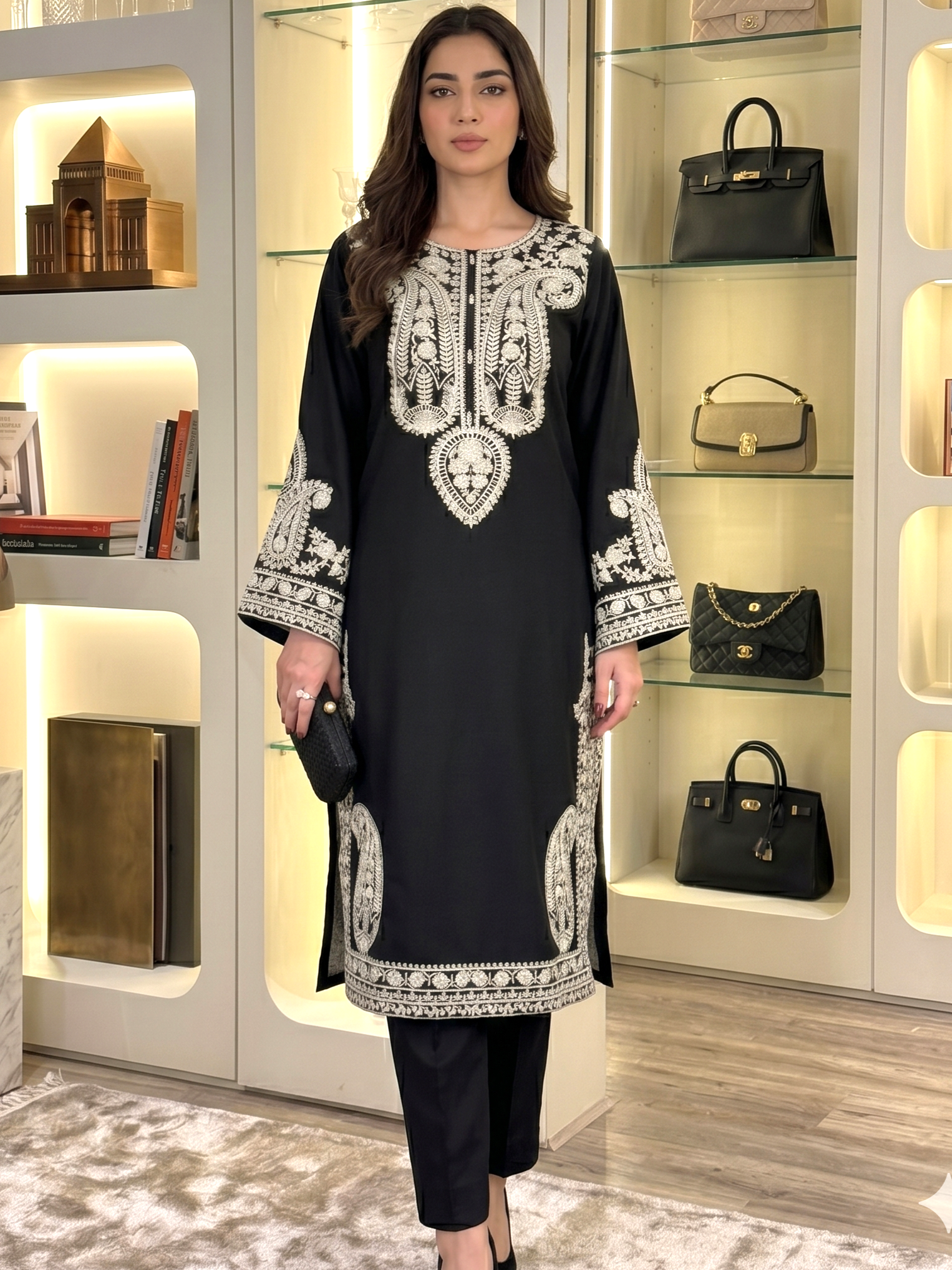 Asifa & Nabeel Lawn Embroidered 3 Piece | NA310