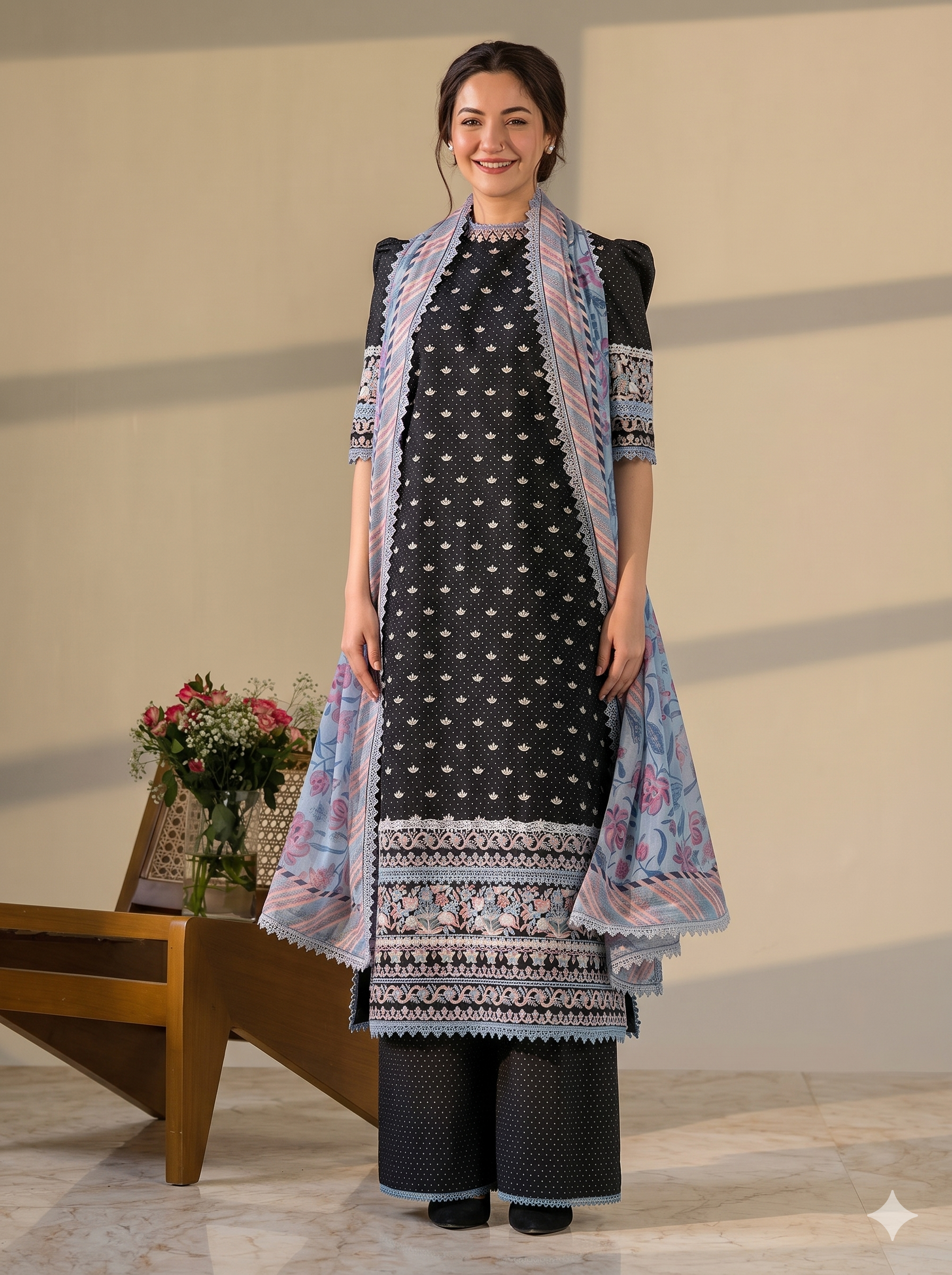 Sobia Nazir Lawn Embroidered 3 Piece | SN310