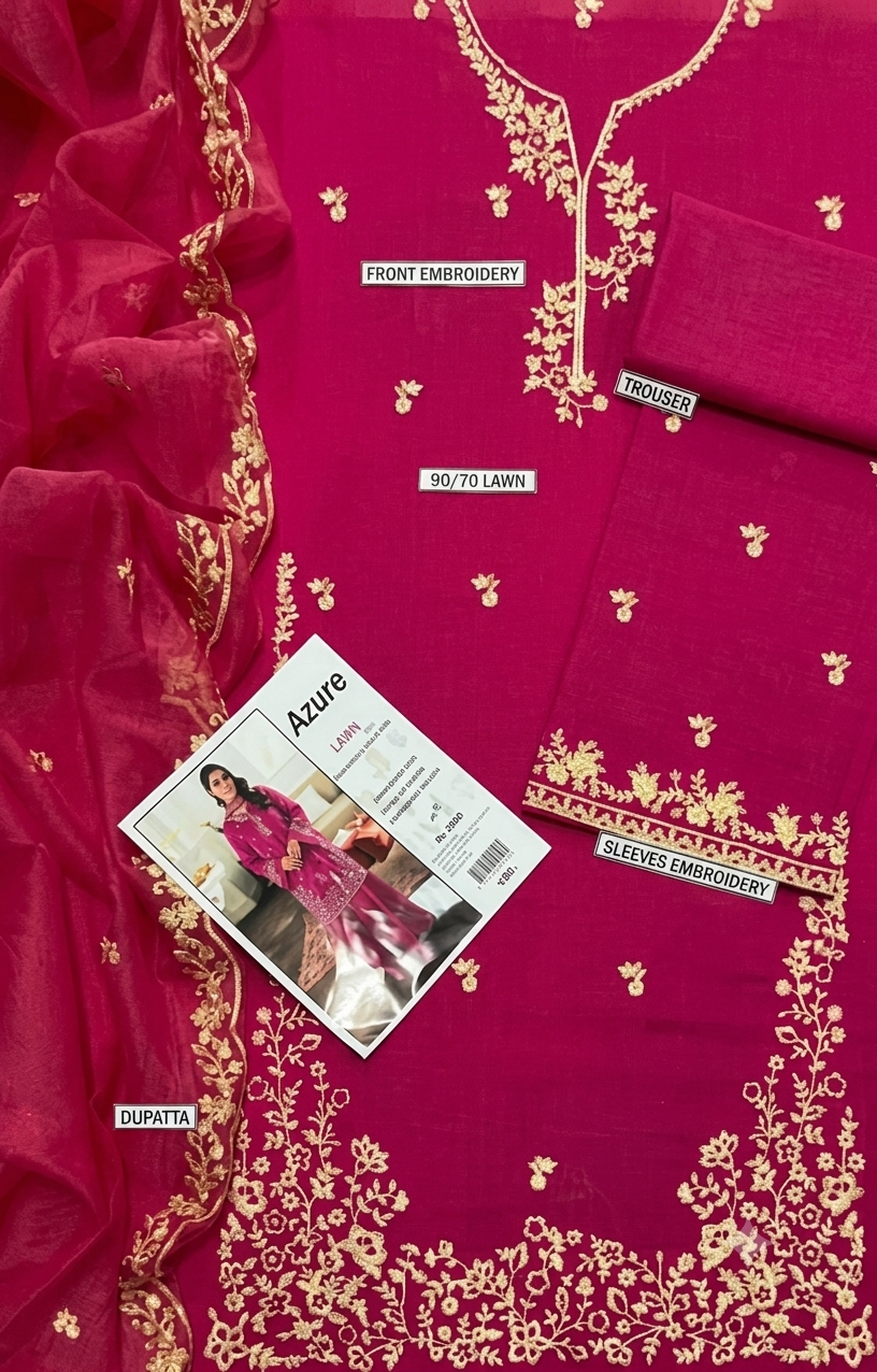 Urge Lawn Embroidered 3 Piece | UG235
