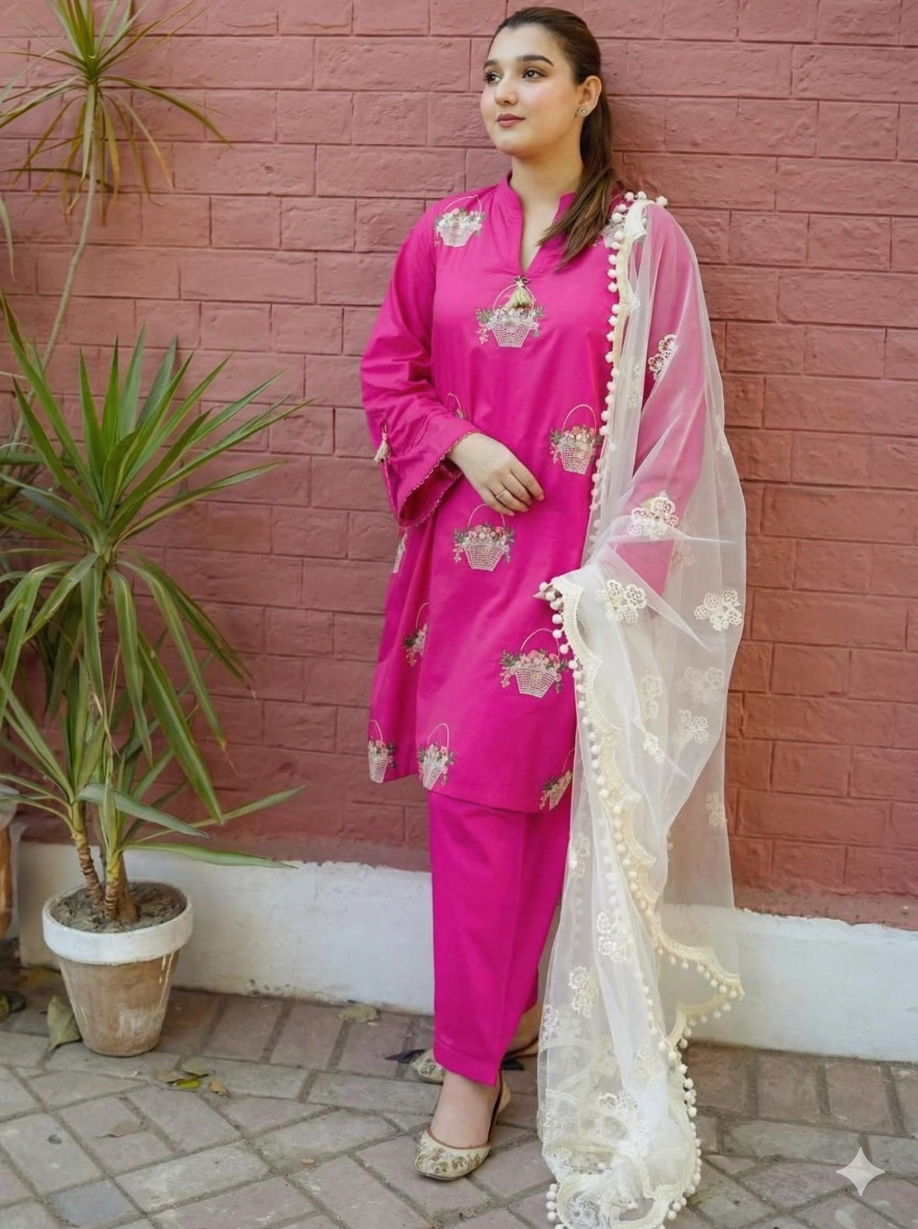 Aneela Lawn Embroidered 3 Piece | AN142