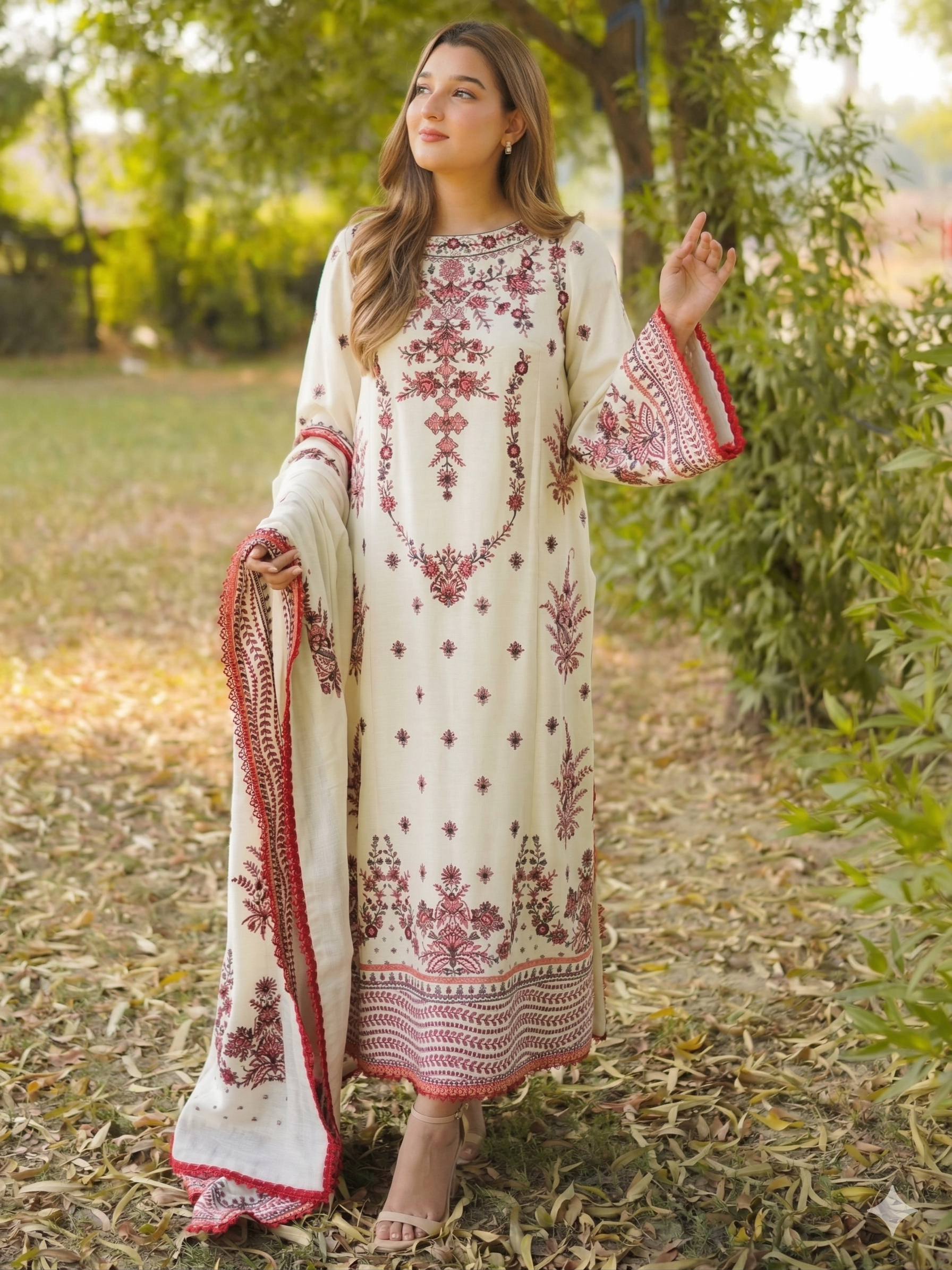 Aneela Lawn Embroidered 3 Piece | AN139