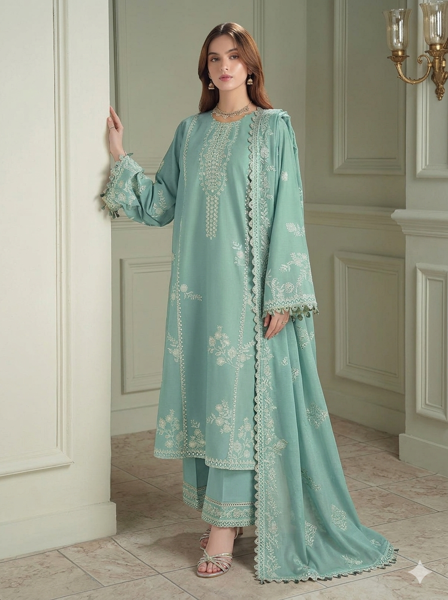 Cross Stitch Lawn Embroidered 3 Piece | CS117