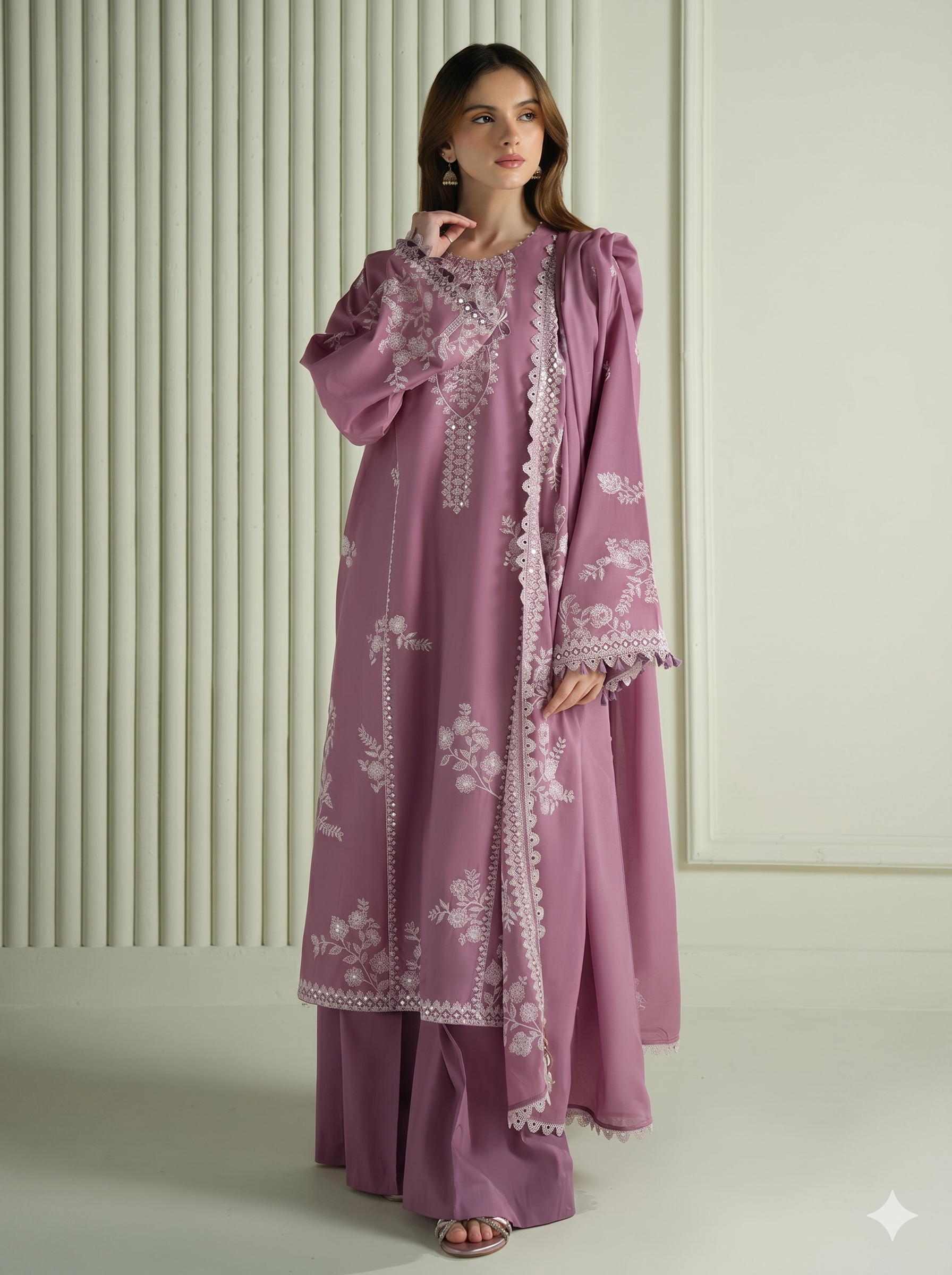Cross Stitch Lawn Embroidered 3 Piece | CS112