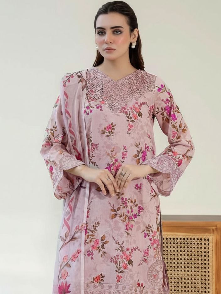 Adnan Libas Lawn Embroidered 3 Piece | NL110
