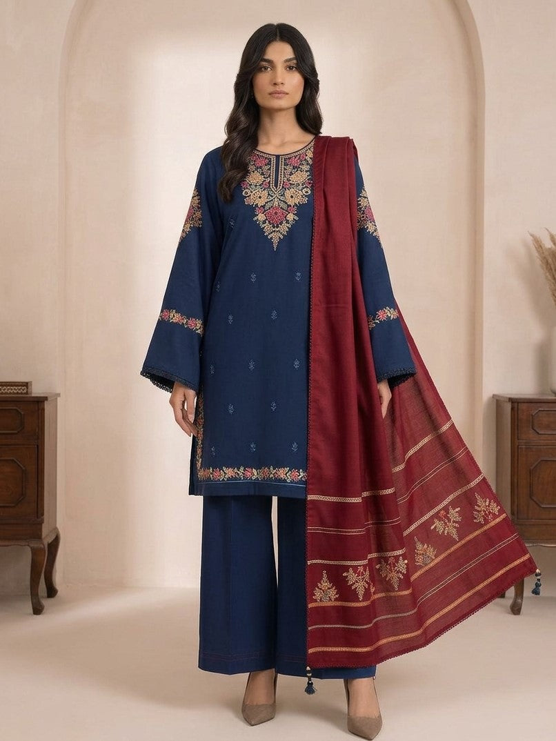 Jazmine Dhanak Embroidered 3 Piece | JE402