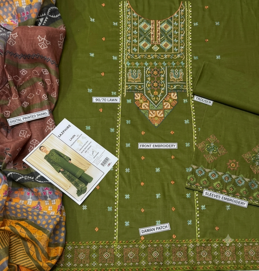 Urge Lawn Embroidered 3 Piece | UG233