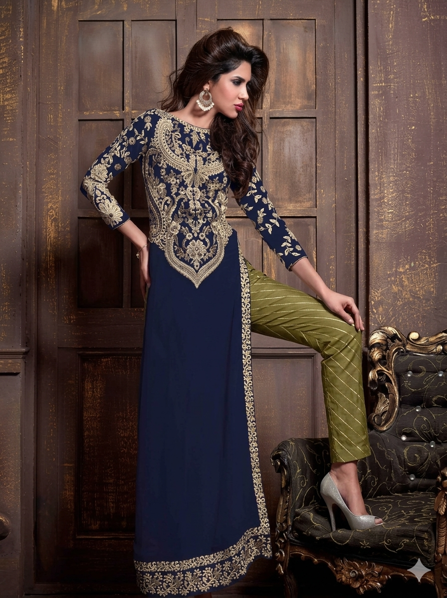 Zainab Chottani Lawn Embroidered 2 Piece | ZC124