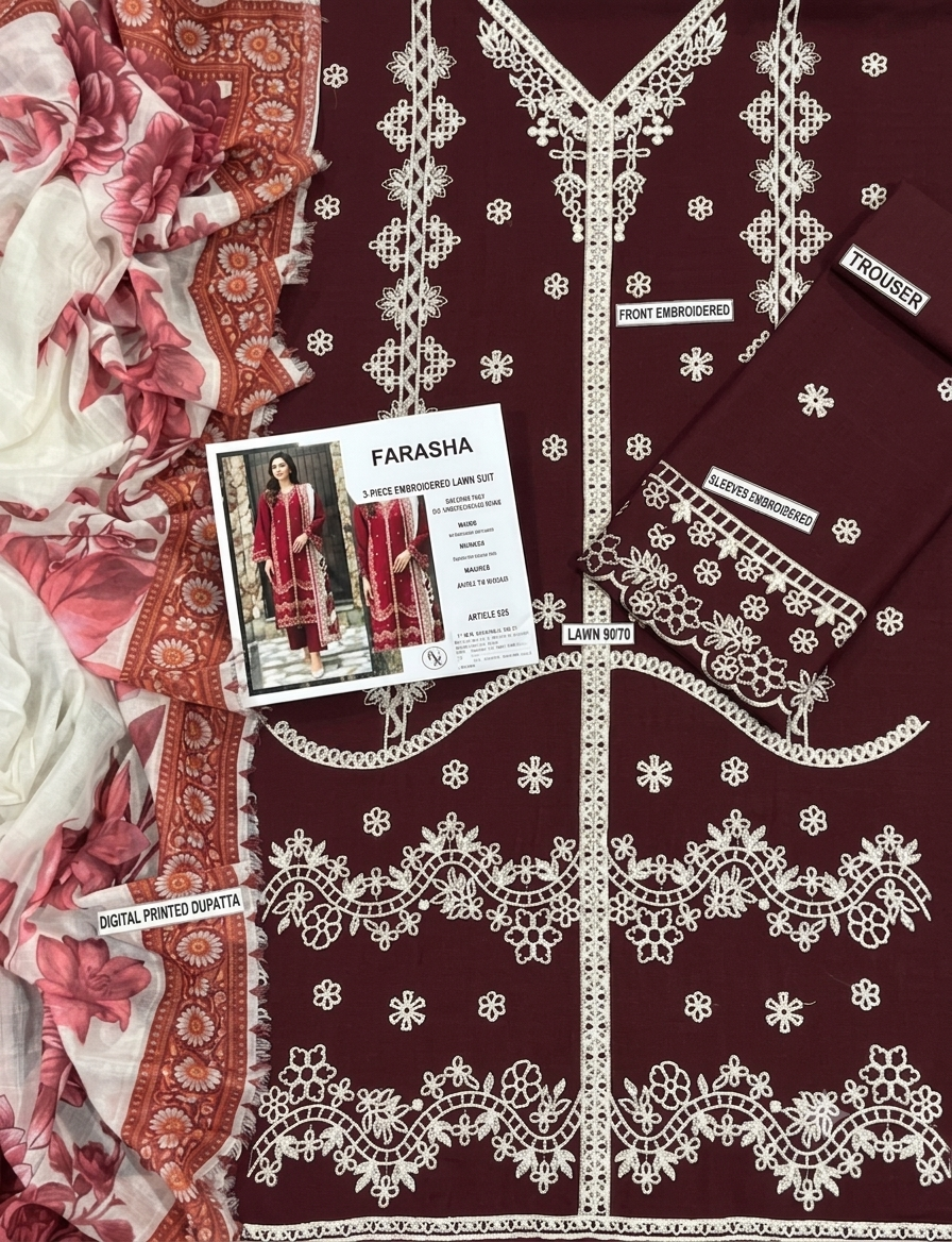Urge Lawn Embroidered 3 Piece | UG221