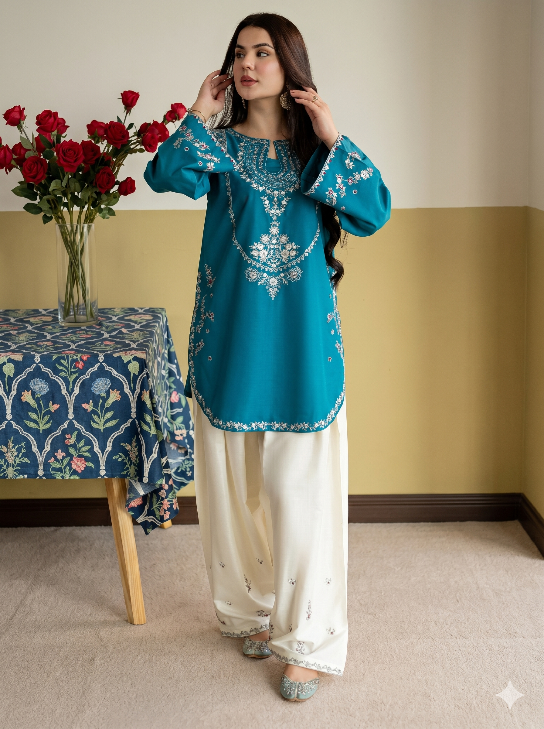 Laam Lawn Embroidered 2 Piece | LM211