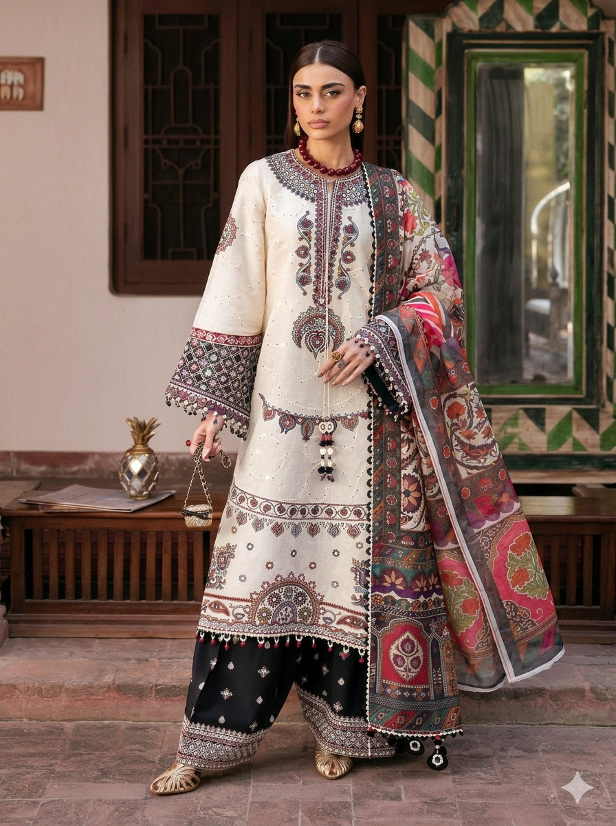 Jazmin Lawn Embroidered 3 Piece | JZ124