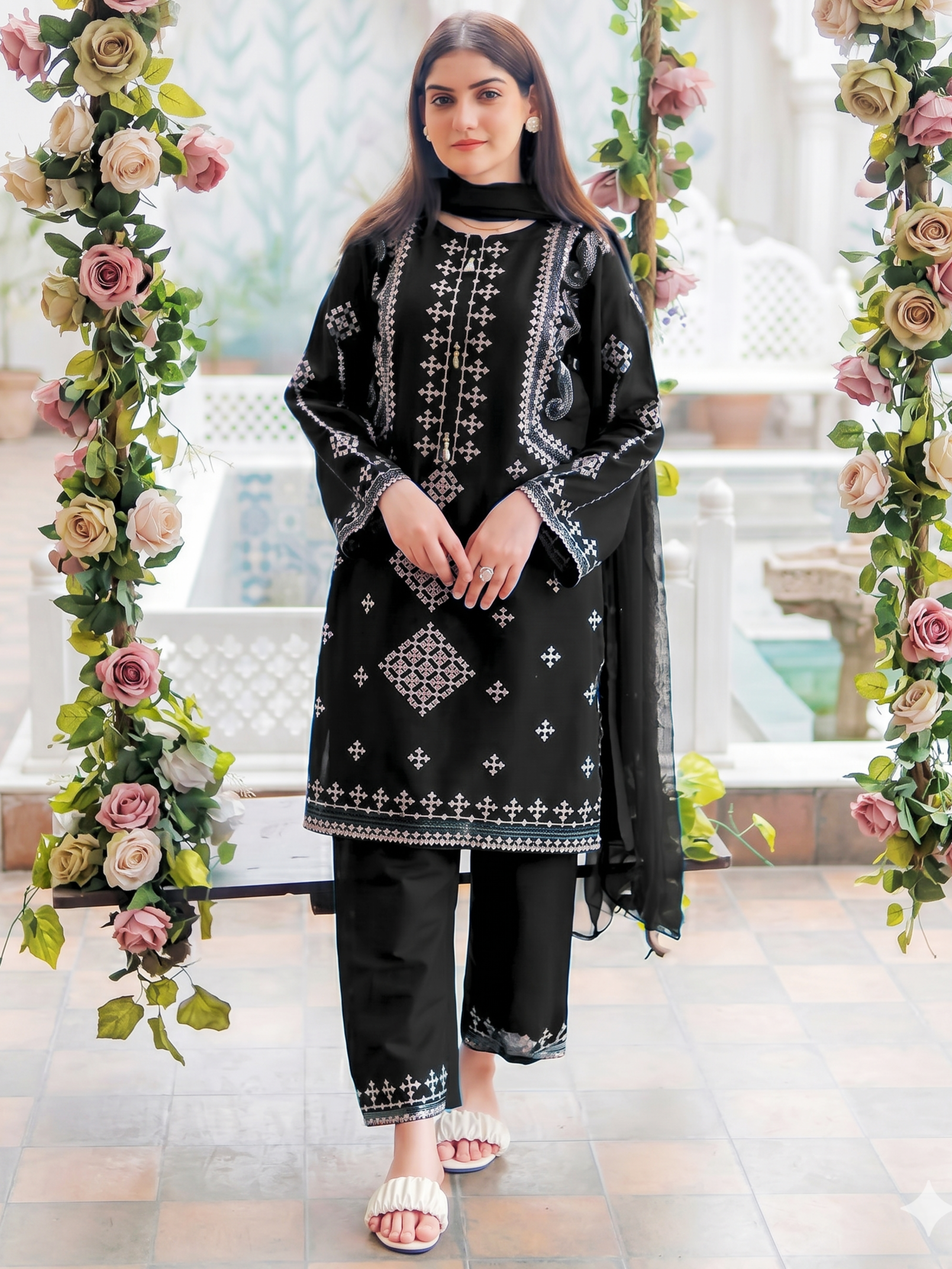 Laam Lawn Embroidered 2 Piece | LM212