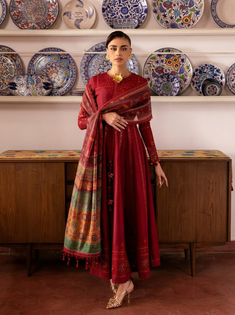 Jazmine Dhanak Embroidered 3 Piece | JE403
