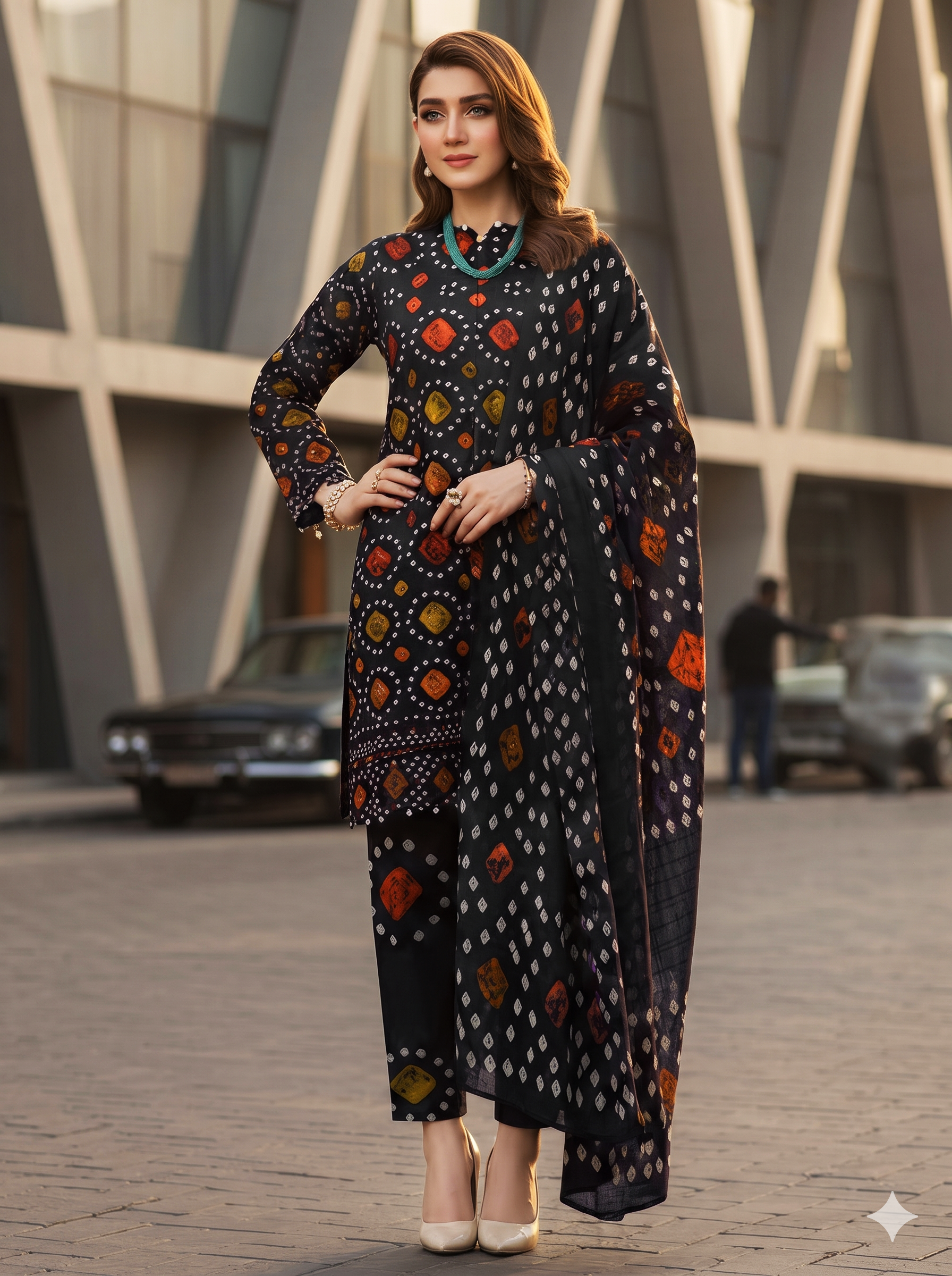 Gul Ahmad Lawn Digital Printed 3 Piece | GA100