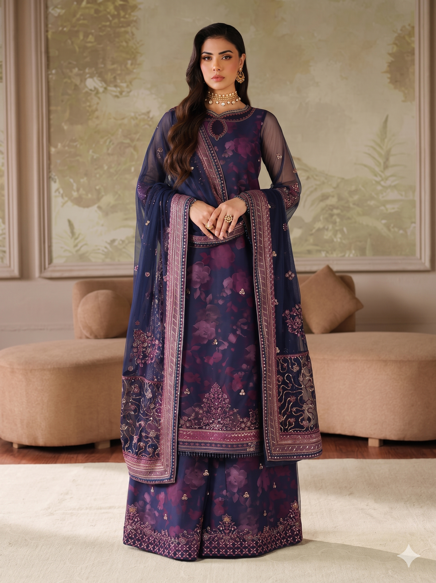 Sobia Nazir Lawn Embroidered 3 Piece | SN311