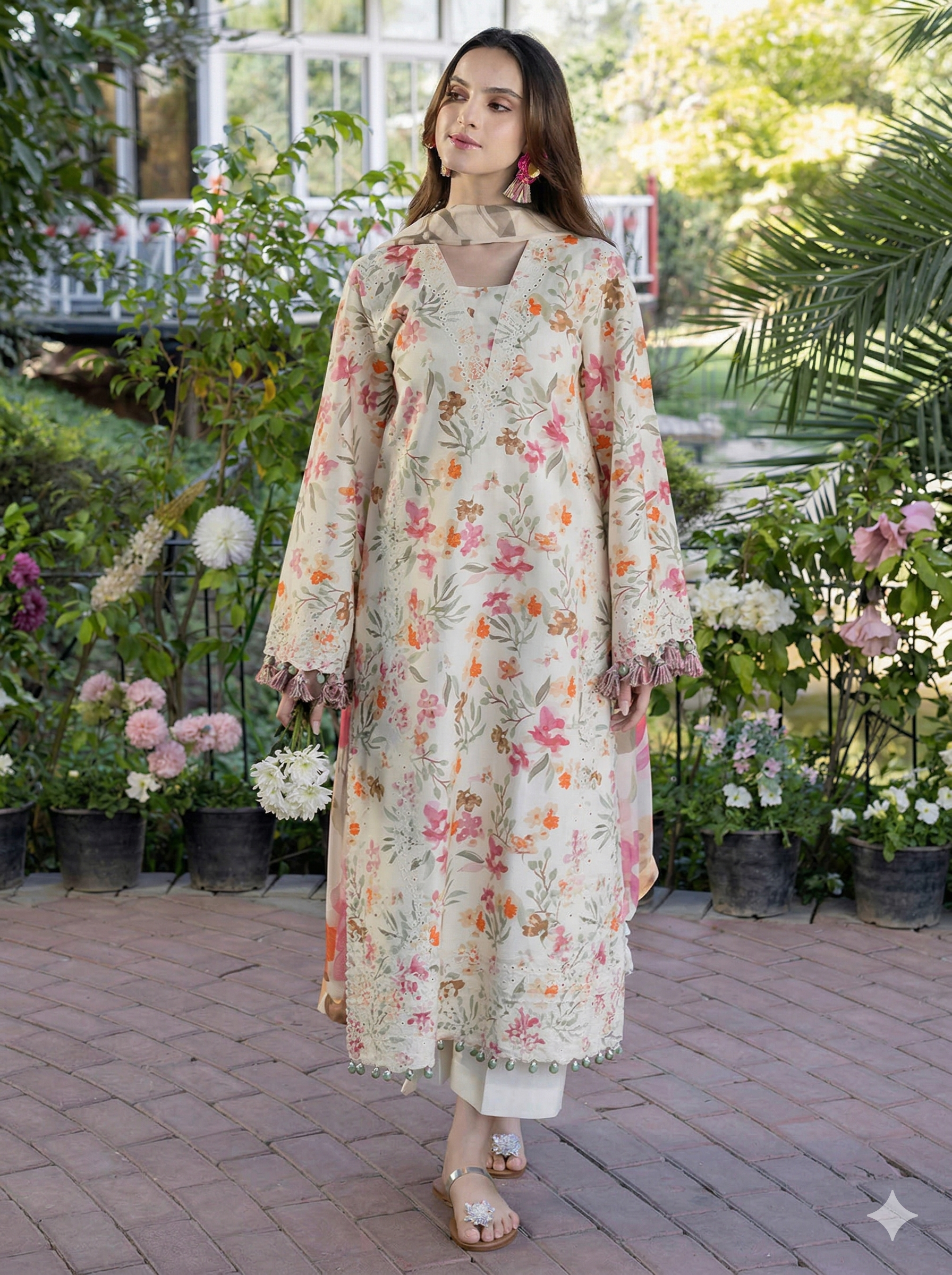 Crimson Lawn Embroidered 3 Piece | CR115