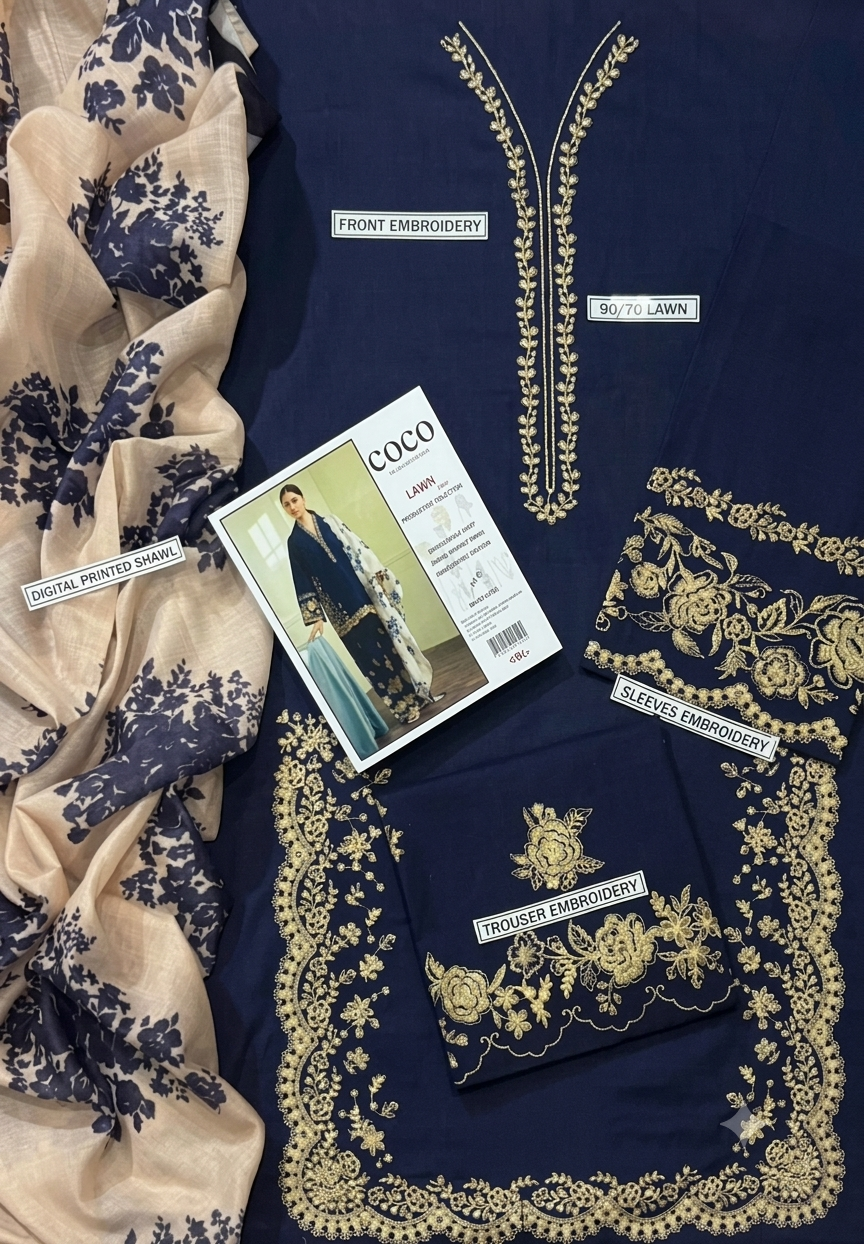 Urge Lawn Embroidered 3 Piece | UG222