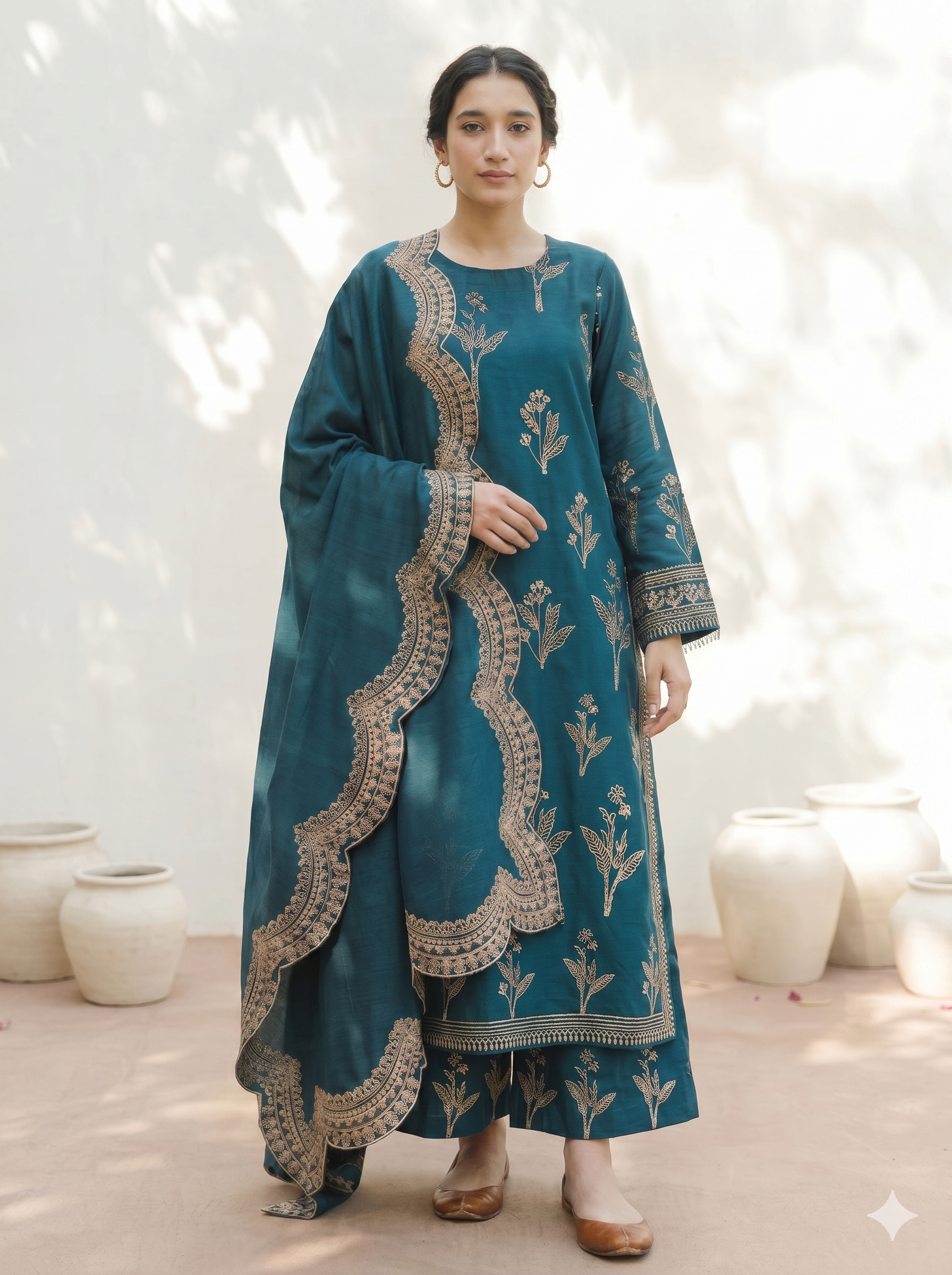 Maharani Lawn Embroidered 3 Piece | MI110