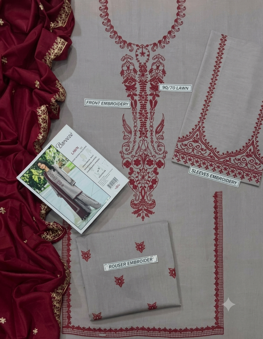 Urge Lawn Embroidered 3 Piece | UG225