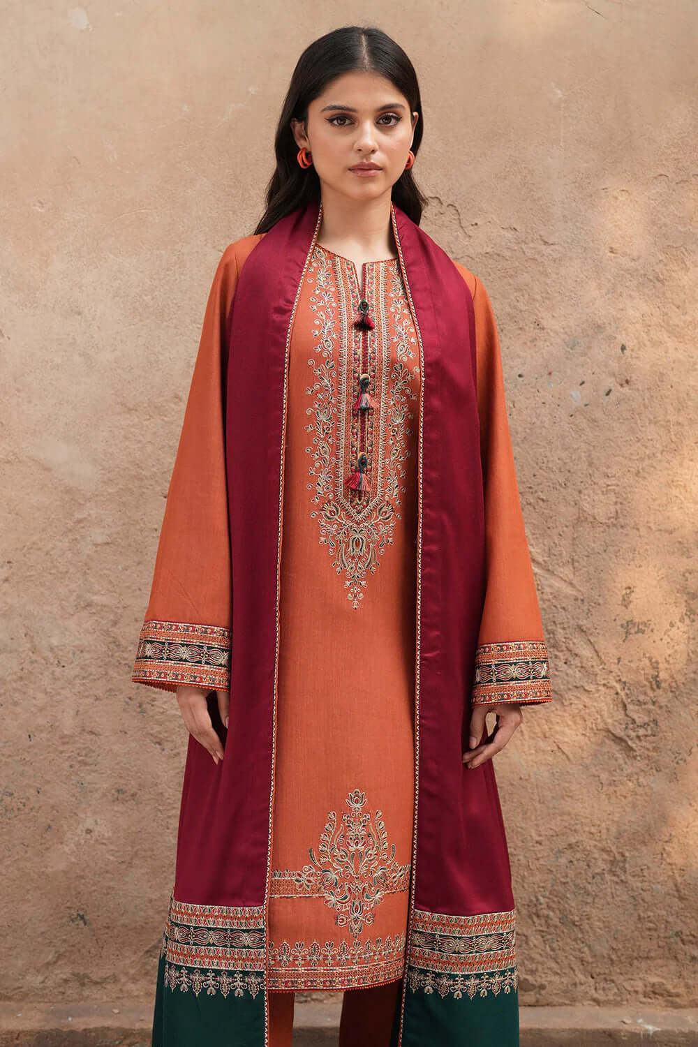 Jazmin Dhanak Embroidered 3 Piece | JZ102