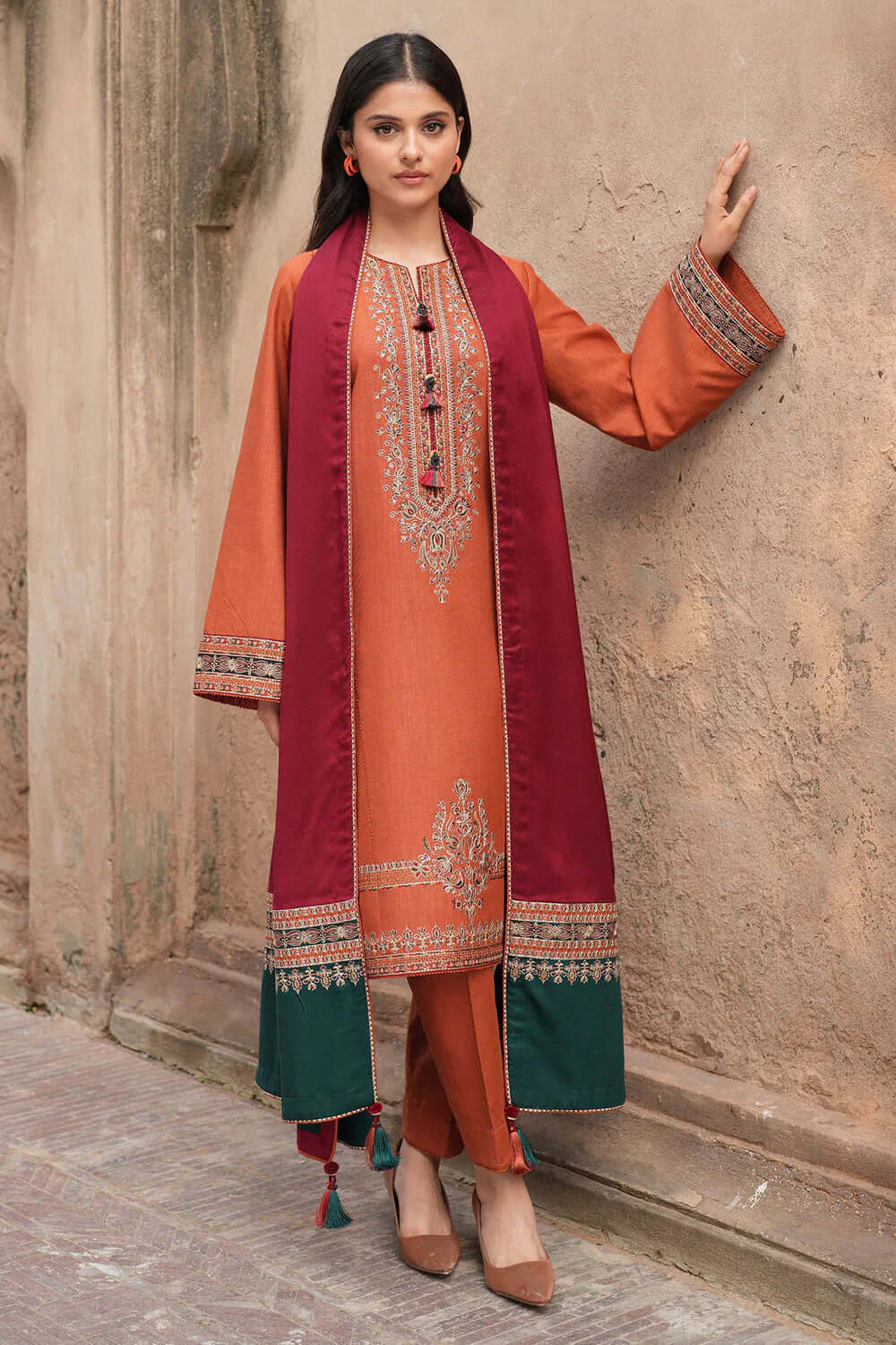 Jazmin Dhanak Embroidered 3 Piece | JZ102