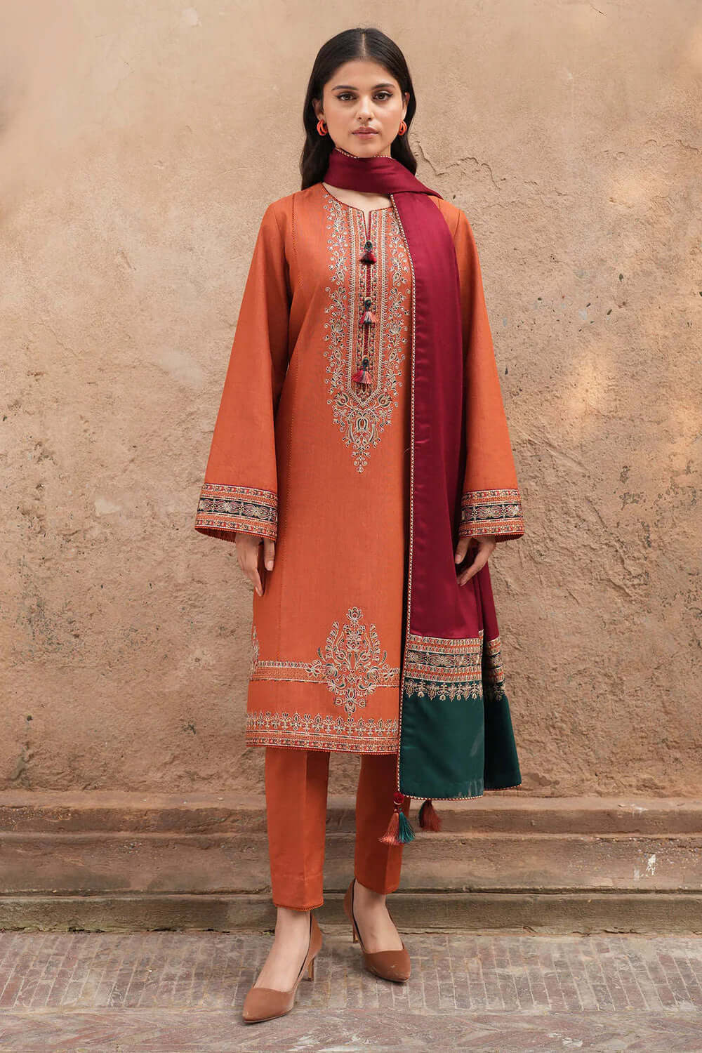 Jazmin Dhanak Embroidered 3 Piece | JZ102