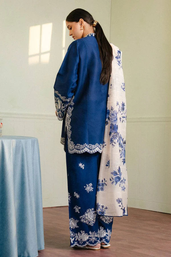 Zara Dhanak Embroidered 3 Piece | ZR101