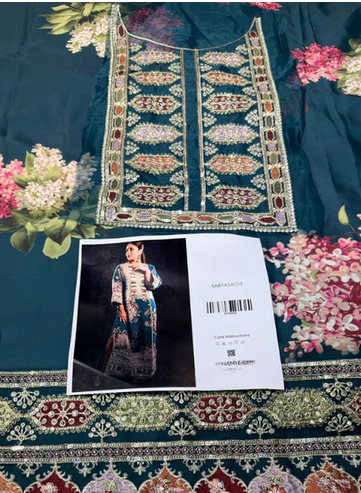 Aneela Silk Embroidered 3 Piece | AN131