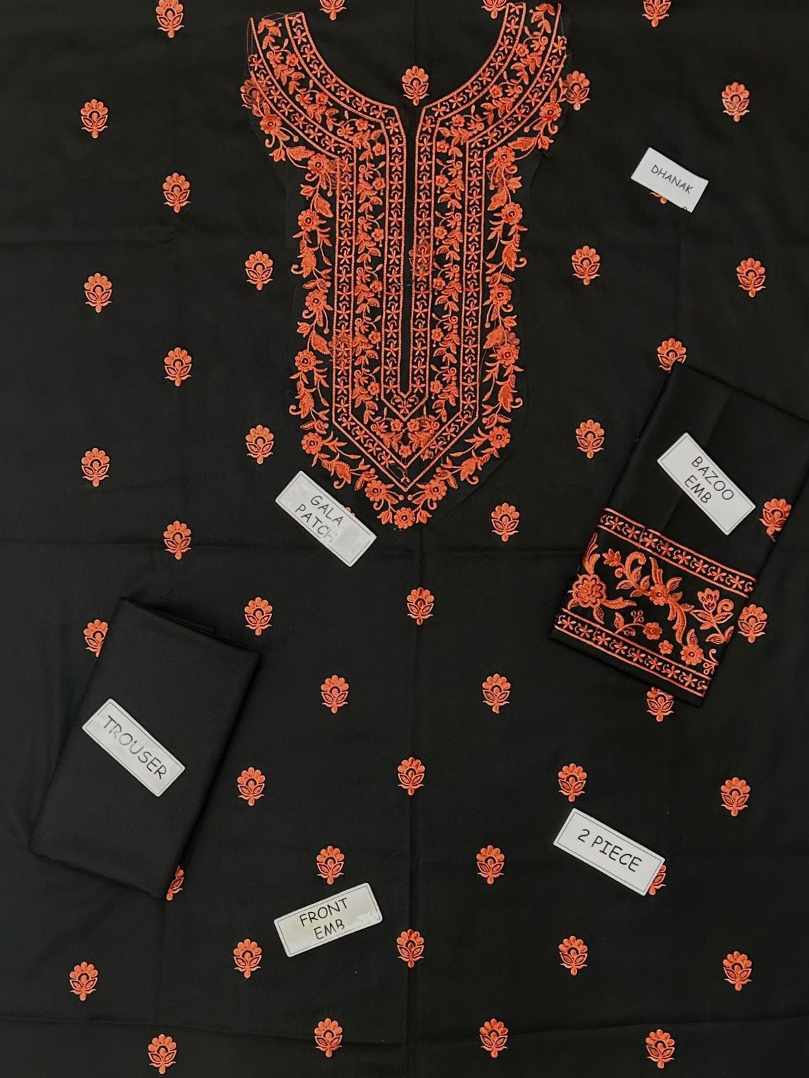Asimjofa Dhanak Embroidered 2 Piece | AJ100