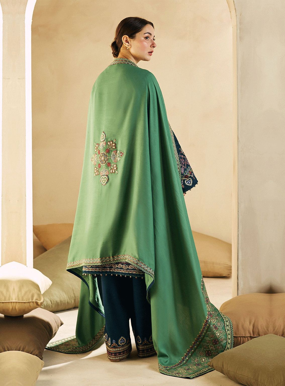 Zara Dhanak Embroidered 3 Piece | ZR103