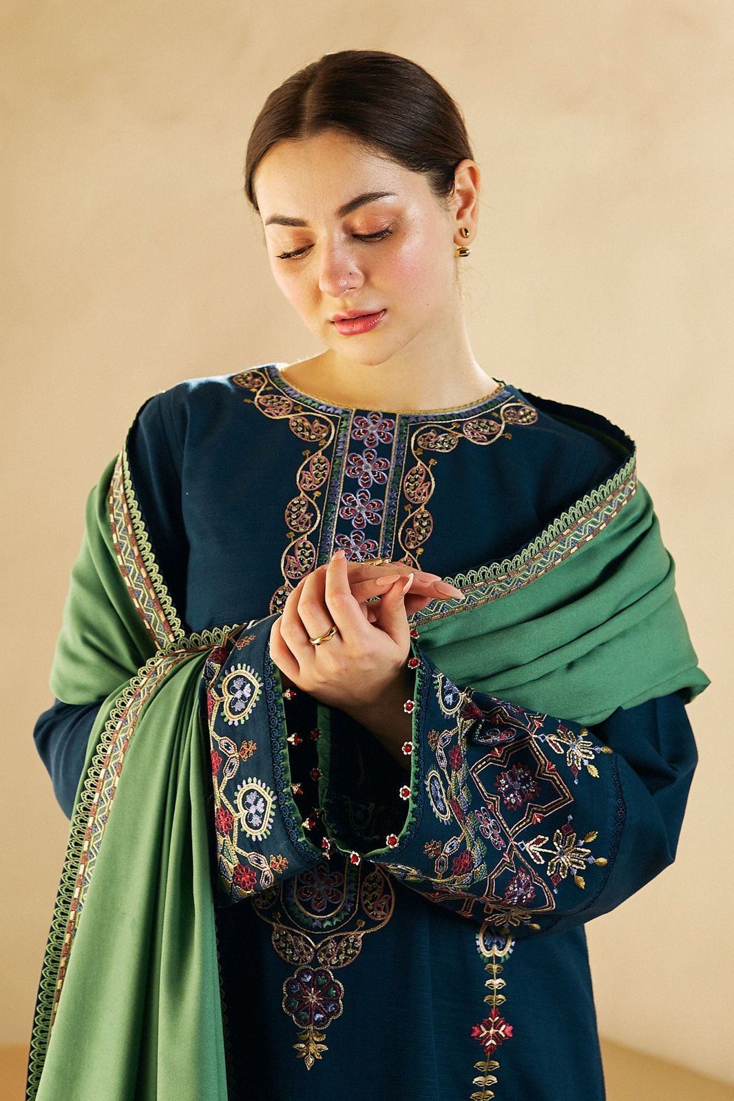 Zara Dhanak Embroidered 3 Piece | ZR103