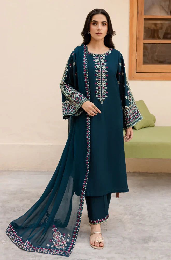 Batik Dhanak Embroidered 3 Piece | BK100