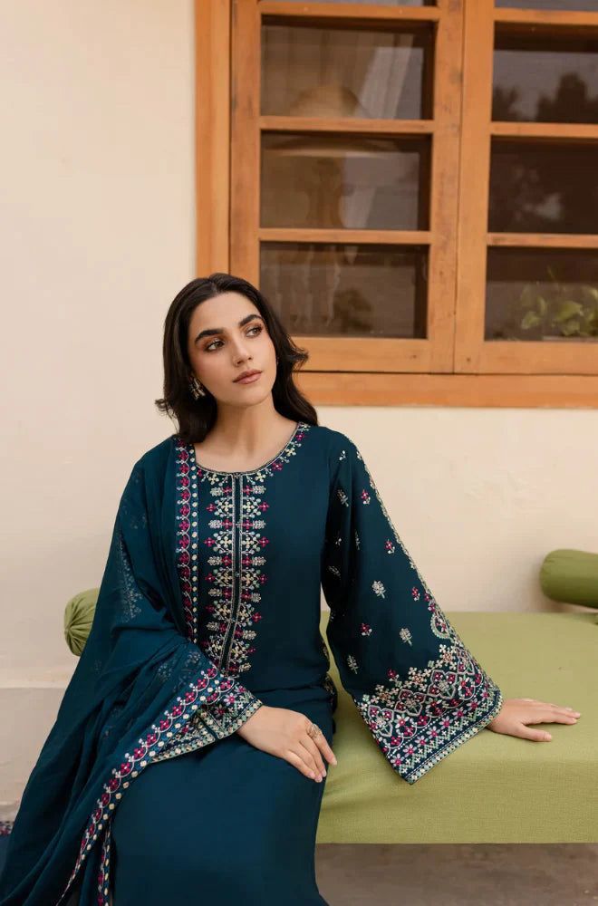 Batik Dhanak Embroidered 3 Piece | BK100