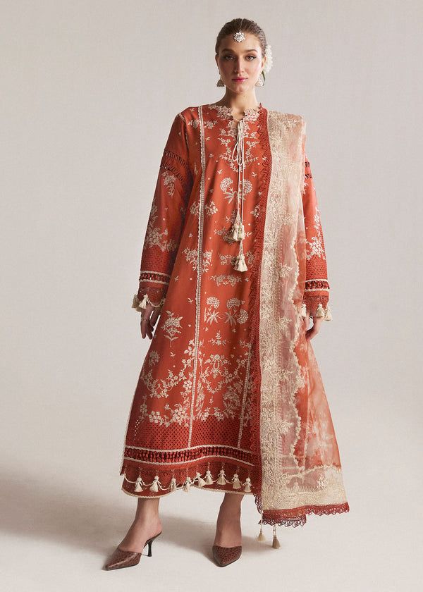 Maria.B. Dhanak Embroidered 3 Piece | MB107