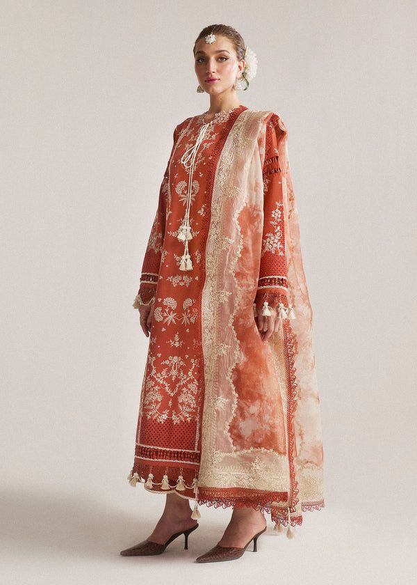 Maria.B. Dhanak Embroidered 3 Piece | MB107