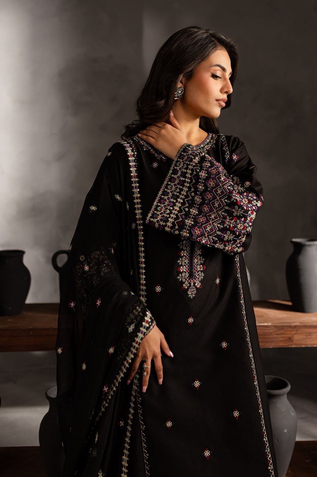 Batik Dhanak Embroidered 3 Piece | BK101