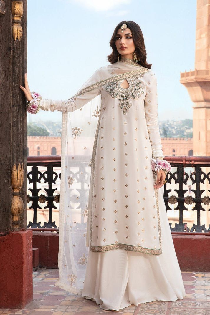 Azure Fancy Wedding Chiffon 3 Piece | AE100