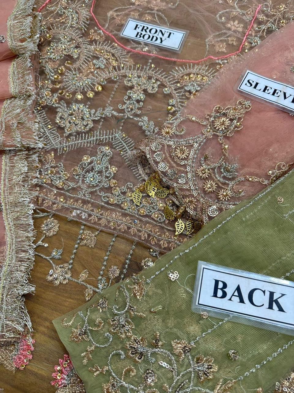 Aisha Imran Fancy Wedding Chiffon 3 Piece | AM100