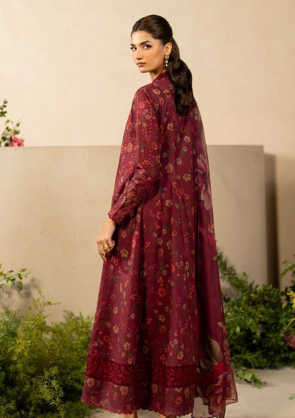 Iznik Dhanak Embroidered 3 Piece | IZ122