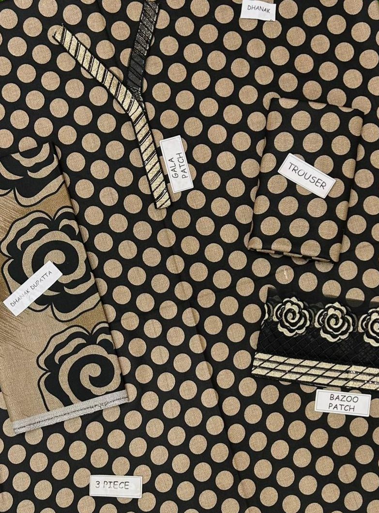 Baroque Dhanak Embroidered 3 Piece | BQ127