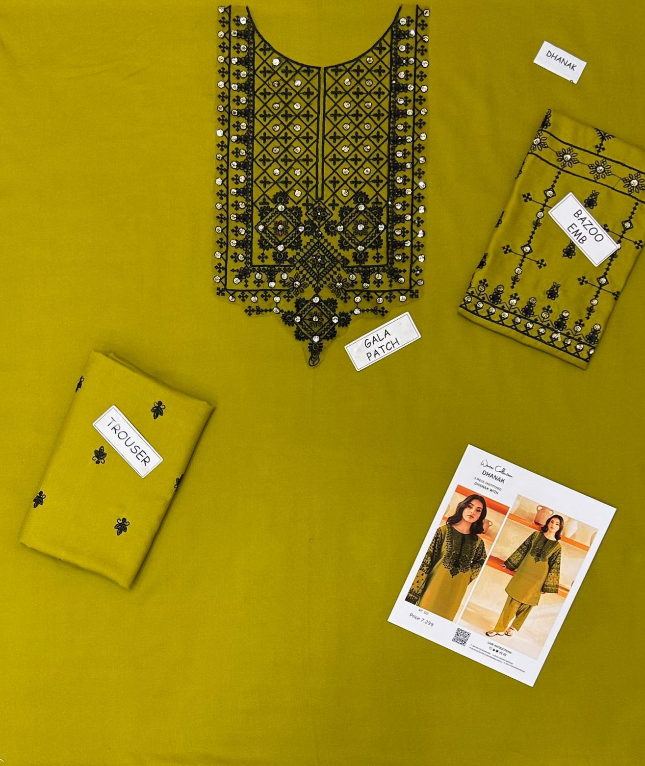 Aisling Dhanak Embroidered 2 Piece | AL112