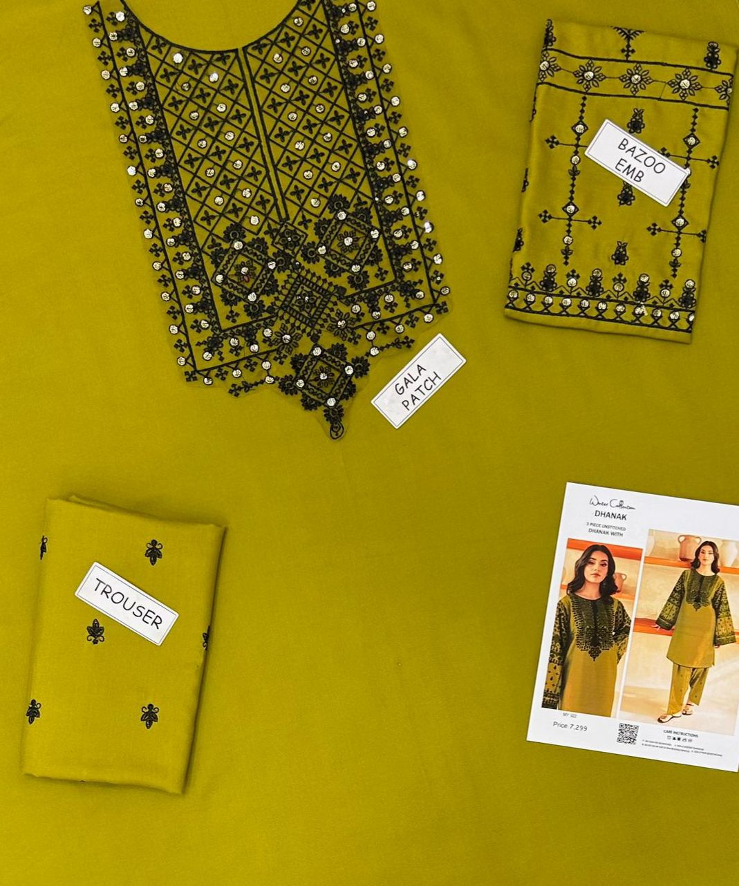 Aisling Dhanak Embroidered 2 Piece | AL112