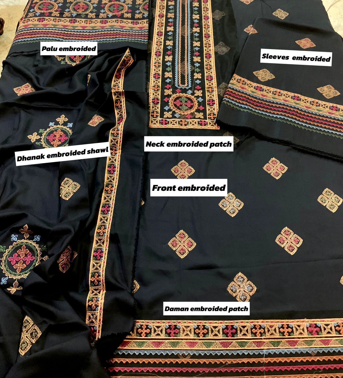 Bareeze Dhanak Embroidered 3 Piece | BZ114