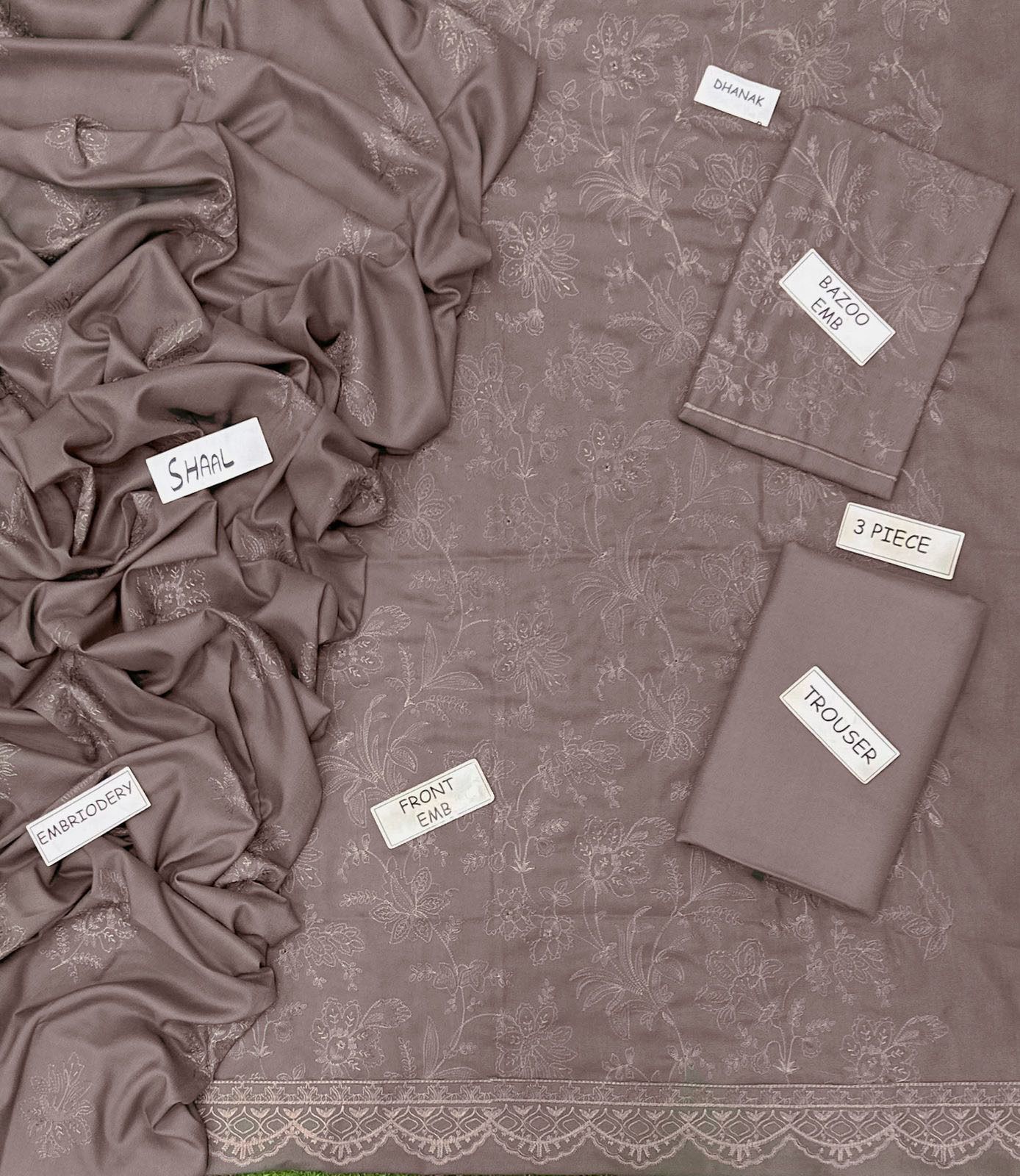 Bareeze Dhanak Embroidered 3 Piece | BZ110